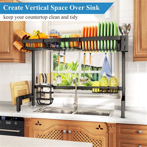 SNTD 4 Baskets Over The Sink Dish Drying Rack - Large India | Ubuy