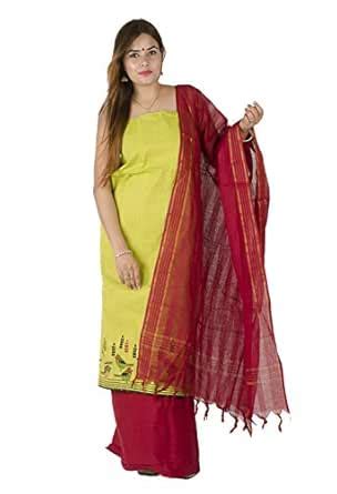 Buy Tribes India Women's Cotton Suit Dress Material(Multi-Coloured,Free ...