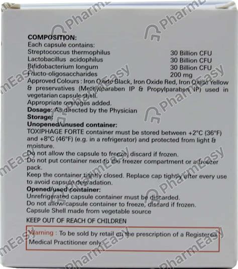 Buy Toxiphage Forte Bottle Of 10 Capsules Online at Flat 15% OFF ...