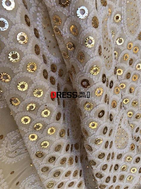 All Over Ring Mukaish Chikankari Saree – Dress365days