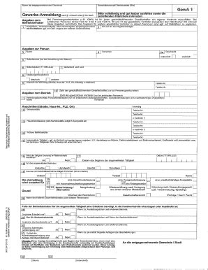 Ausfüllbar Online heidenheim Gewerbeanmeldung (Formular) Fax Email ...