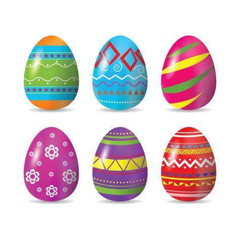 Color Easter eggs for Your design on whte background, happy easter ...