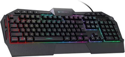 ZEBRONICS ZEB-TRANSFORMER K4 Double injection backlit keycaps, control ...