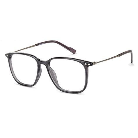 Buy Grey Transparent Gunmetal Grey Full Rim Square Lenskart Air fusion ...