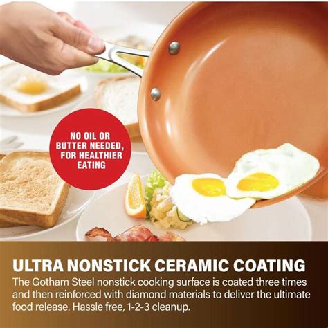 Buy 10-Piece Aluminum Ti-Ceramic Nonstick Round Cookware Set with Lids ...