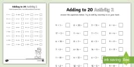 👉 Adding to 50 Activity Sheet - Twinkl