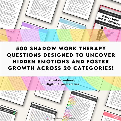 Shadow Work Therapy Questions Bundle: Inner Child Healing - Etsy