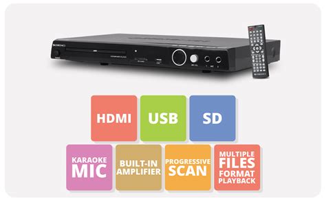 Zebronics Zeb-D370S DVD Player with Built in Stereo Speaker, Amplifier ...