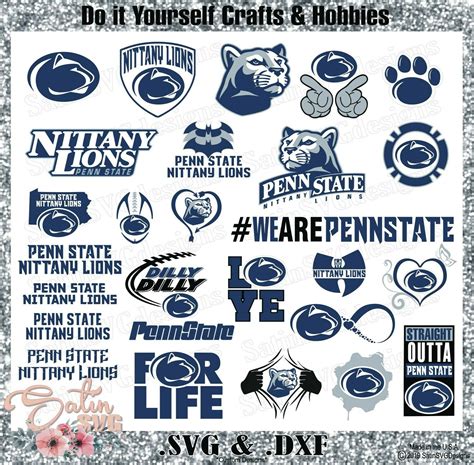 Penn State Nittany Lions Set Design SVG Files, Cricut, Silhouette ...
