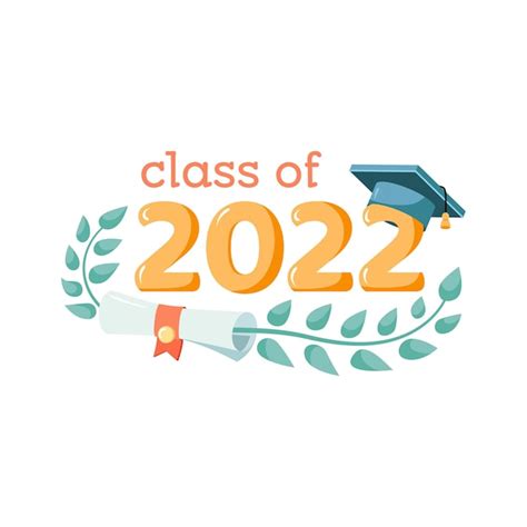 Klasse van 2022 met afstudeerpet Sjabloon voor uitnodiging voor ...