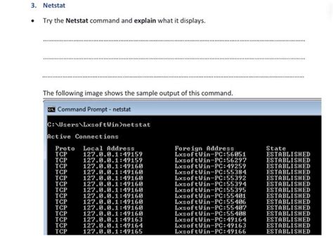 Image result for Explain Netstat Output