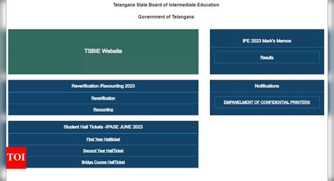 TS Inter Supplementary Exam 2023: Hall tickets released, download here ...
