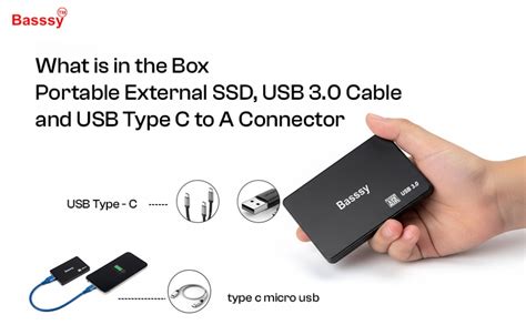 Basssy 128GB Portable SSD External Solid State Drive : Amazon.in ...