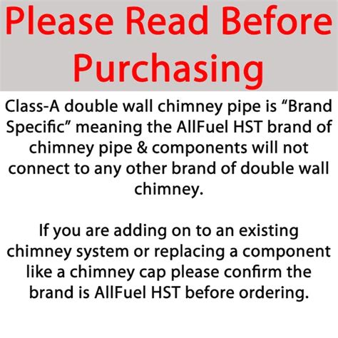 AllFuel HST 8-in x 36-in Insulated Double Wall Stainless Steel Chimney ...