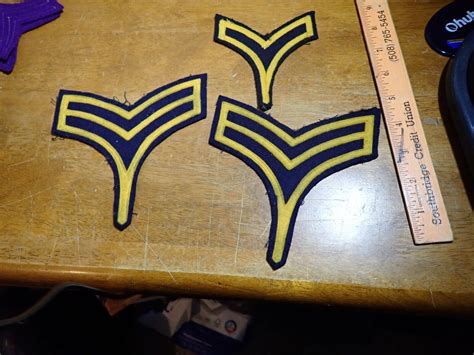 MILITARY ACADEMY RANK INSIGNIA WEST POINT ARMY FELT BX C | #4646451213