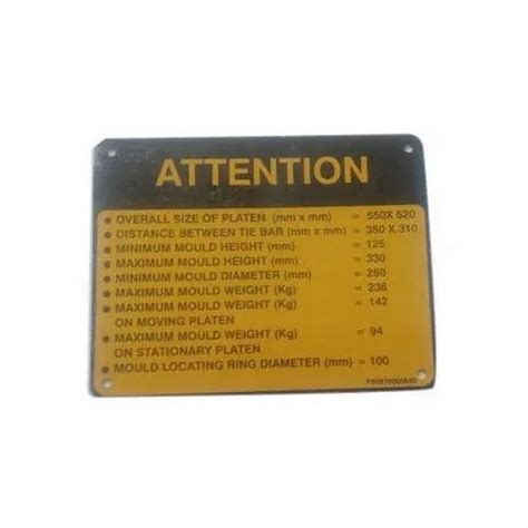 Metal Sign Plate - SS Safety Sign Plate Manufacturer from Pune