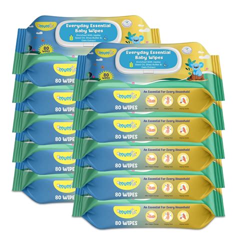 Buy MUMta Cleansing Baby Wipes, Enriched with Aloe Vera, Jojoba seed ...