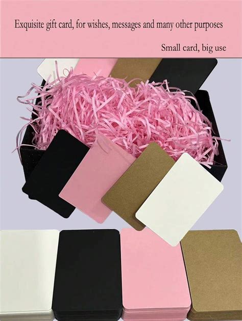 50/80/100pcs Blank DIY Craft Cards Minimalist Kraft Paper Message Tags ...