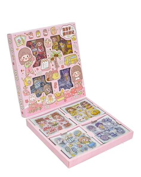 Kawaii Self Adhesive Floor Stickers -100 Sheets Cute Washi for Project ...