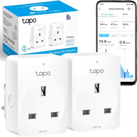 Tapo P110 (2-Pack) Smart Plug, WiFi Plug, Energy Monitoring ...