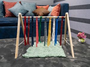 Rocking Potato Baby Activity Play gym- Ribbons - BAG-CR