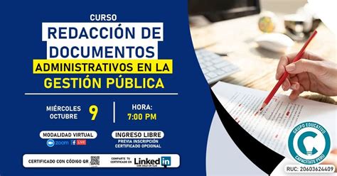 Curso gratuito: Redacción de documentos administrativos en la gestión ...