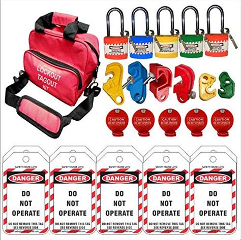 Lockout Tagout Red Handy Kit-446 Set Of 1 Safety House Loto : Amazon.in ...