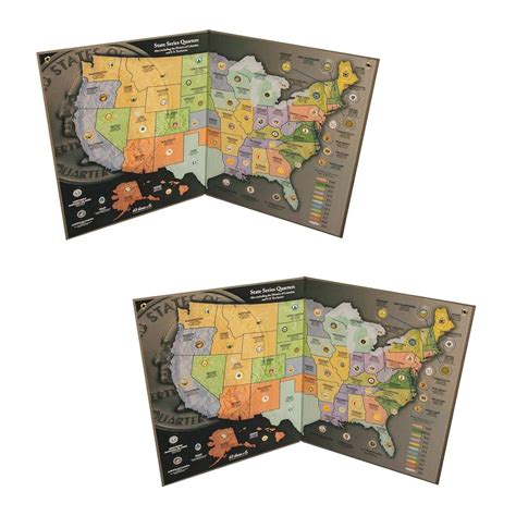 State Quarter Map Double Pack - Us State Quarter Collection : Amazon.in ...