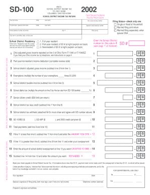 Fillable Online SD-100 Fax Email Print - pdfFiller