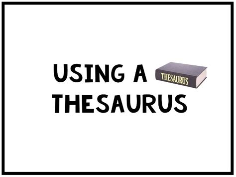 Image result for BBC Using a Thesaurus