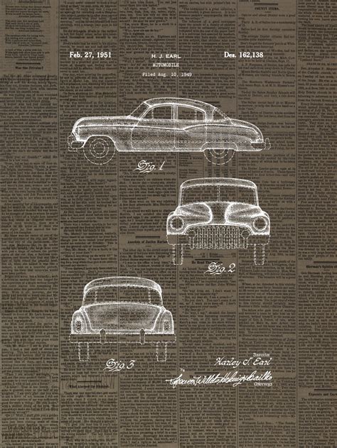 Framable Patent Art the Original Poster Art Print 1949 Buick Vintage ...