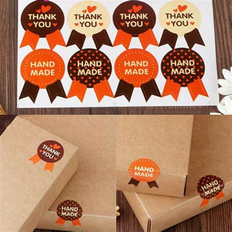 Jual stiker label kue roti cake thank you/handmade /baking tools ...