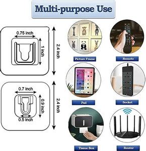 CKD Pack of 10 Pairs Male Female Interlocking Sticker Hook for Hanging ...
