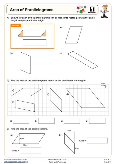 Image result for Parallelogram Area Problems