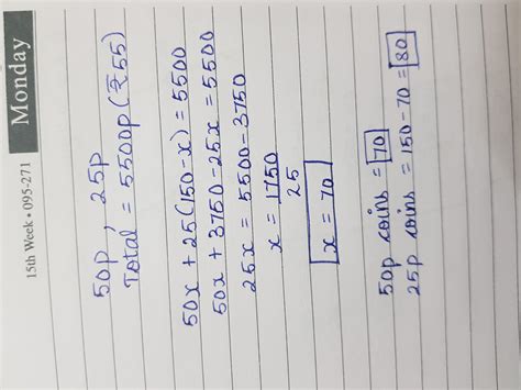 A bag contain 150 coins of 50 paise and 25 Paise denominations. The ...