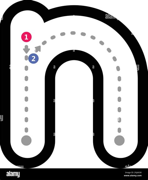 Tracing Letter N
