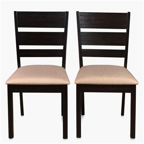 Buy Montoya Set of 2 Rubber Wood Dining Chairs - Brown from Home Centre ...