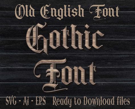 Alfabeto GÓTICO SVG, Fuente inglesa antigua SVG, Blackletter svg ...