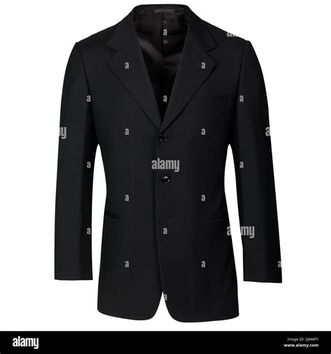 Mens black jacket, suit isolated on white. Formal, elegant style. Dark ...