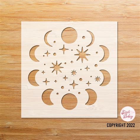 Image result for Exploding Moon Stencil