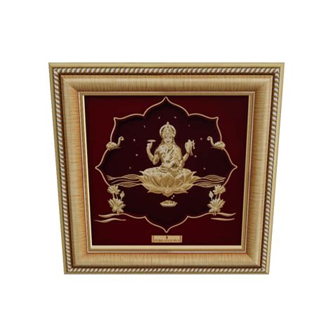Order 24k Gold Sheet Lakshmi Lotus Gold Photo Frame | Prima Art