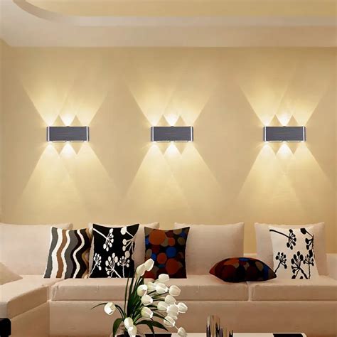 Led wall lamp modern minimalist living room bedroom background decorative lights Hotel KTV ...