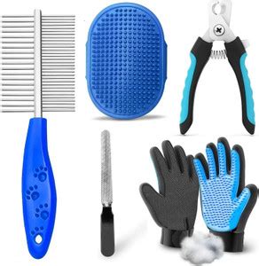 YOUHAVEDEAL Dog Grooming Kit for Puppies & Dogs & Cats Pet Bath Brush ...