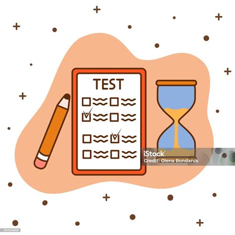 Vetores de Lista De Testes Em Estilo Desenho Animado O Conceito De ...