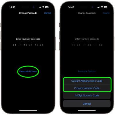 Image result for iPhone Passcode Options
