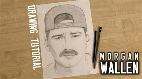 Morgan Wallen drawing step by step / How to draw Morgan Wallen easy ...