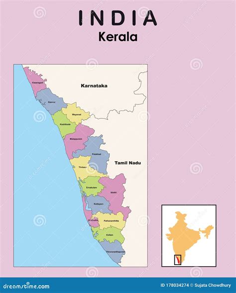 Kerala State Map | Kerala Carte Touristique – OQWCDG