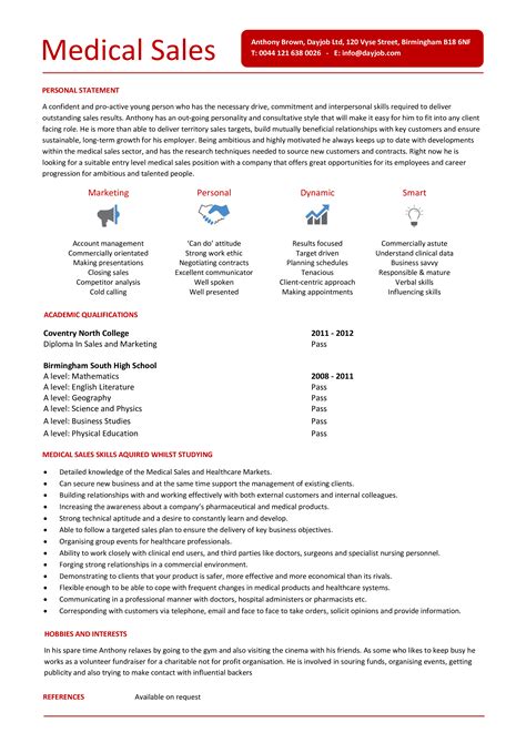 Medical Sales Representative Resume - Proven Sales Expertise for Medical Industry Opportunities