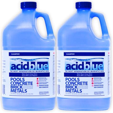 Amazon.com : Acid Blue - Low Fume Muriatic Acid for Swimming Pools ...