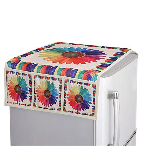 Kuber Industries Fridge Top Cover|Floral Print & Cotton Material|6 ...